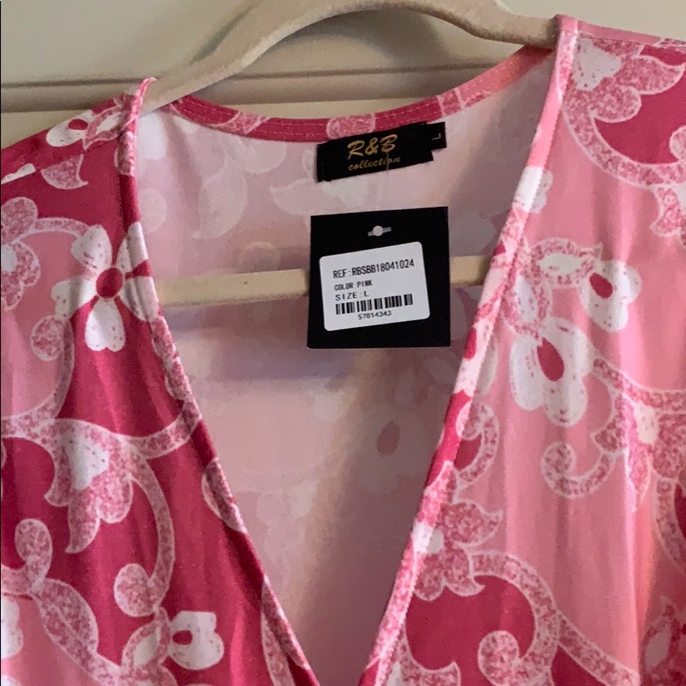 Floral pink dress